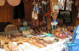 Сувениры в центре в Ворохте